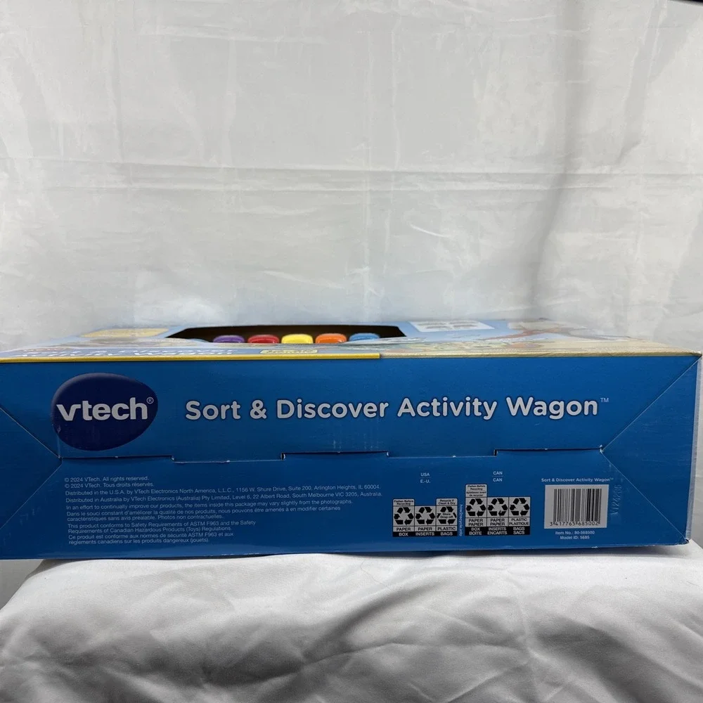 VTech Sort & Discover‎ Activity Wagon with Accessories, Baby and Toddler Toys
